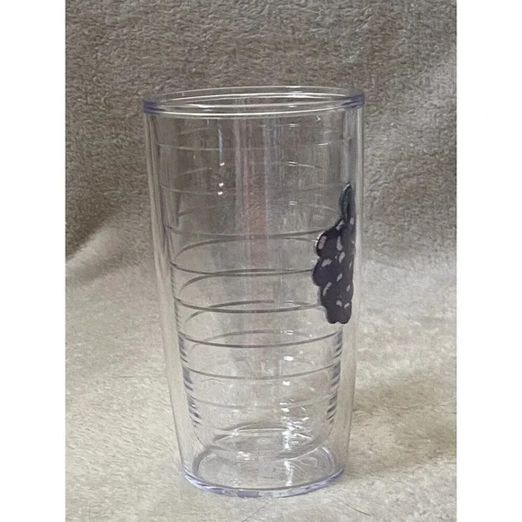 New NWOT Insulated Tervis Tumbler 14 oz Capacity Purple Grape Bunch Patch Emblem - Picture 3 of 6